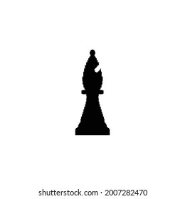 bishop chess icon illustration design