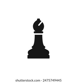 Bishop chess icon vector. EPS 10 editable vector