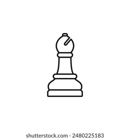 Bishop chess icon vector. EPS 10 editable vector