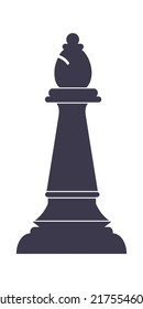 Bishop chess icon. Vector illustration