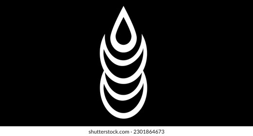 Bishop chess logo with black background