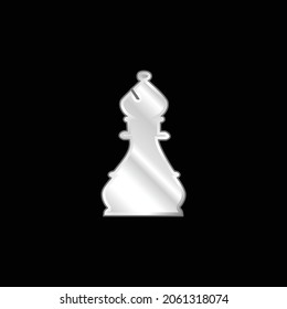 Bischof Schach Silber platzierte Metallsymbol