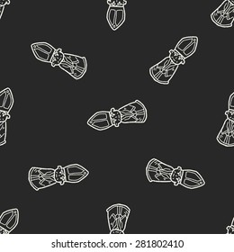 bishop doodle seamless pattern background