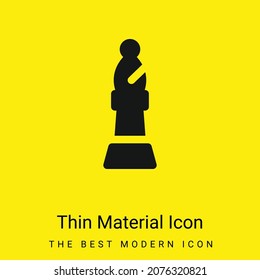 Bishop minimal bright yellow material icon