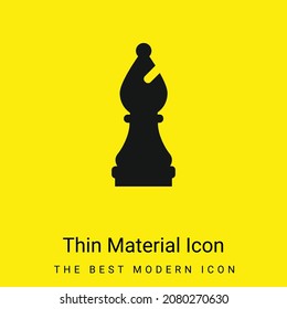 Bishop minimal bright yellow material icon