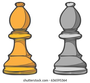 Bishop Role - Business Concept Analogies - Illustration