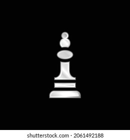silberplattierte Bischof-Metallsymbol