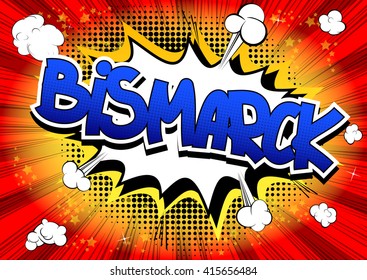 Bismarck - Comic book style word