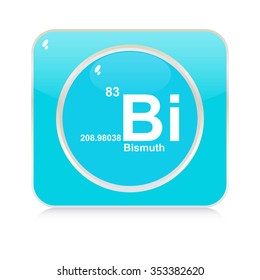 bismuth chemical element button