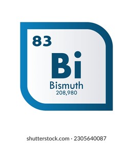 Bismuth icon set. vector template illustration  for web design
