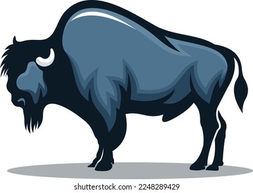 BISON BUFFALLO VECTOR FOR OUTDOOR LOGO COMPANY