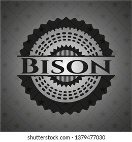 Bison dark badge