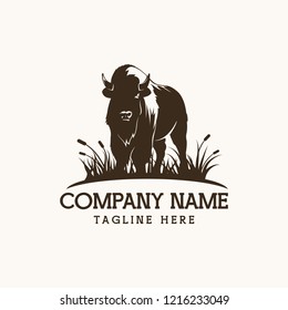 bison farm amazing design for your company or brand