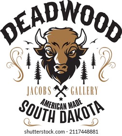 Bison Head Design Wildlife