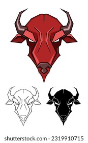Ilustración vectorial de mascota de la cabeza de veneno