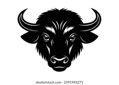A bison head vector illustration 