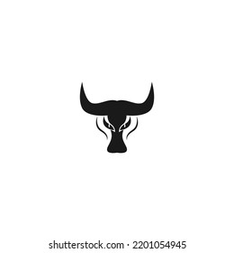 Bison icon logo design template