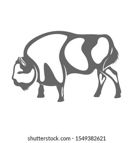 Bison Logo Design Vector. Bison logo Template