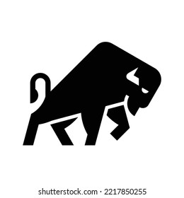 Bison Logo. Icon design. Template elements