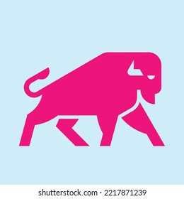 Bison Logo. Icon design. Template elements