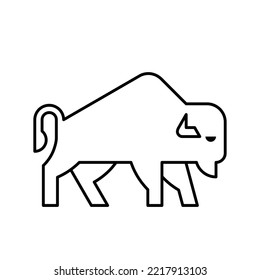 Bison Logo. Icon design. Template elements