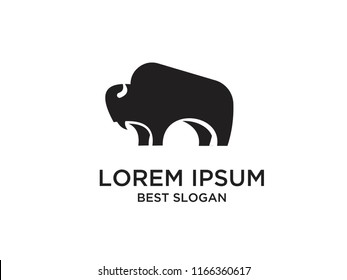 bison logo icon designs