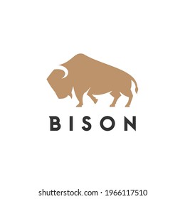 Bison logo icon vector design