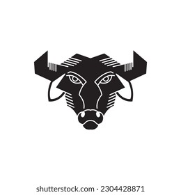 Bison Logo moderne Zeichenvorlage. Tattoo stylisch und silhouette stilvoll.
