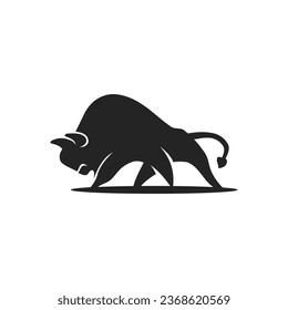 Bison logo template Isolated. Brand Identity. Icon Abstract Vector graphic