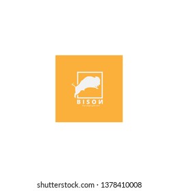 
Bison logo vector design. Vector silhouette of bison