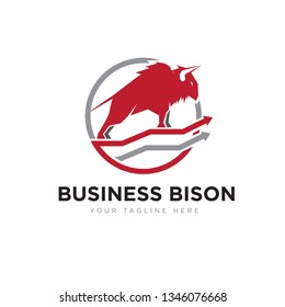 bison management logo designs