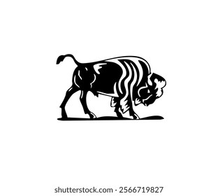 Bison, Ox, and Bull Illustration - Powerful and Majestic Animal Trio for Branding and Design