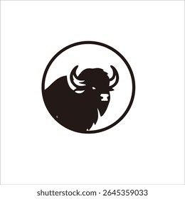 bison shadow logo design for your brand and company identity