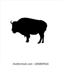 Ilustración de existencias de Bison in silhouette