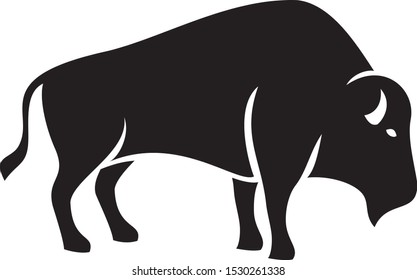 Bison silhouette vector illustration design