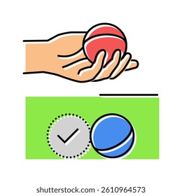 bisque croquet game color icon vector. bisque croquet game sign. isolated symbol illustration