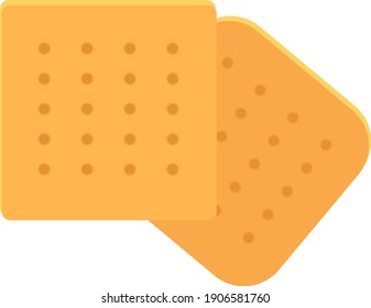 Bisquit con puntos, ilustración, vector sobre un fondo blanco.