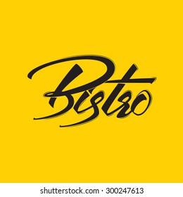 Bistro badges logos and labels can be used to design signage bistro, restaurant, fast food, on business cards and branding