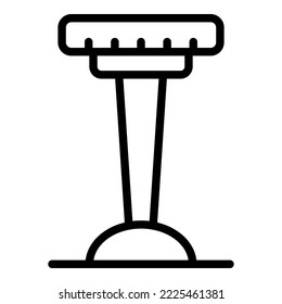 Bistro bar stool icon outline vector. Modern chair. Tall cafe