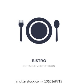 bistro icon on white background. Simple element illustration from Food concept. bistro icon symbol design.