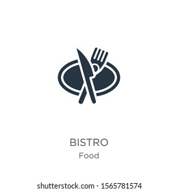 Bistro icon vector. Trendy flat bistro icon from food collection isolated on white background. Vector illustration can be used for web and mobile graphic design, logo, eps10