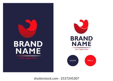 Bistro logo symbol template. Minimalist, luxury, elegant logo vector, symbol vector logo design inspiration