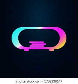 Bistro table nolan icon. Simple thin line, outline vector of furniture icons for ui and ux, website or mobile application