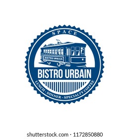 Bistro Urbain logo design with trams