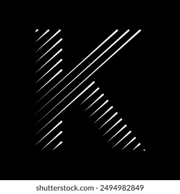 Bisty Logo combine with letter K vector template