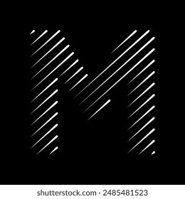 Bisty Logo combine with letter M vector template