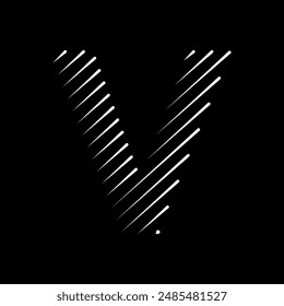 Bisty Logo combine with letter V vector template