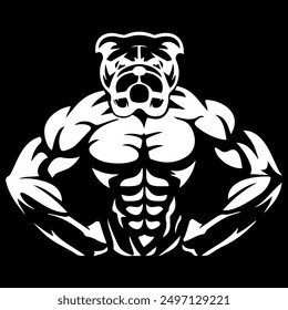bit bull dog gym logo design