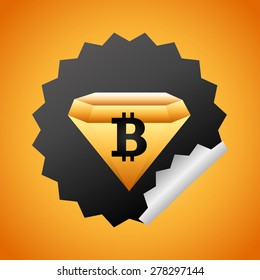 bit coin design, vector illustration eps10 graphic 