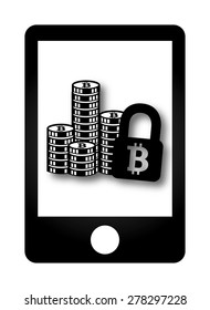 bit coin design, vector illustration eps10 graphic 